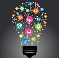 icons in bulb shape